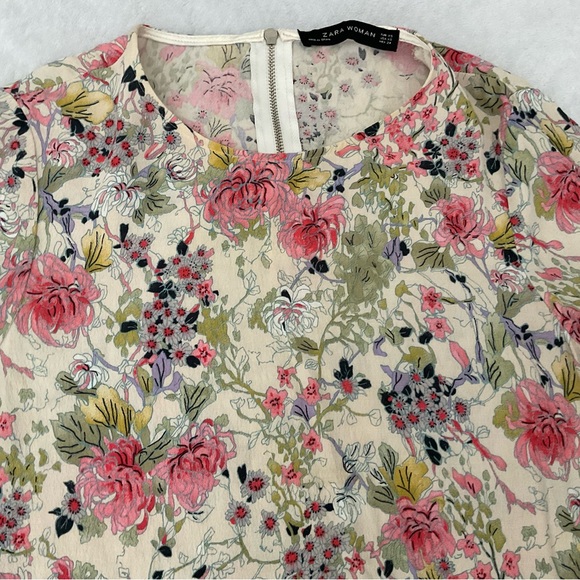 Zara floral blouse woman’s - Picture 4 of 11